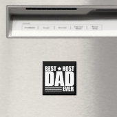 ホスト最高のパパは常に幸せな父祖の日ギフトアイディア マグネット (インサイチュ (食洗機))