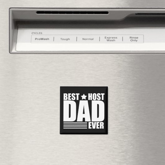 ホスト最高のパパは常に幸せな父祖の日ギフトアイディア マグネット (インサイチュ (食洗機))