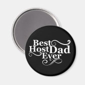 ホスト最高のパパは常に幸せな父祖の日ギフトアイディア マグネット (正面/裏面)