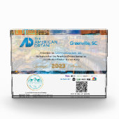 ホスト賞の受賞例 フォトブロック (正面)