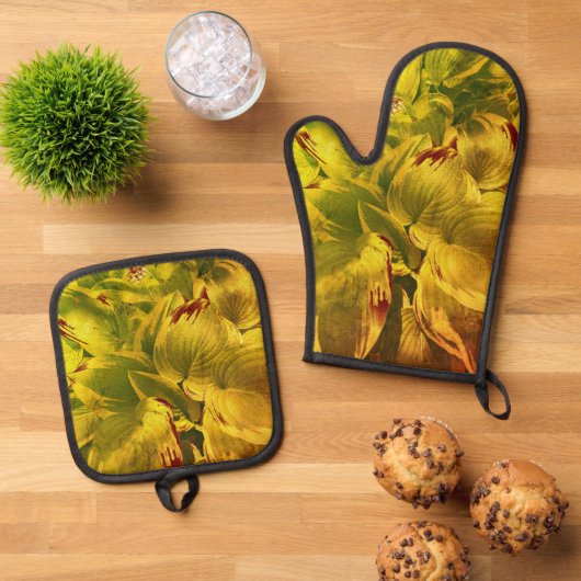 「ホスト」 鍋つかみ&鍋敷きセット (トップダウン)