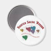 ホスピスのソーシャルワーカーの贈り物 マグネット (正面/裏面)