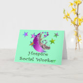 ホスピスのソーシャルワーカー カード (黄色い花)