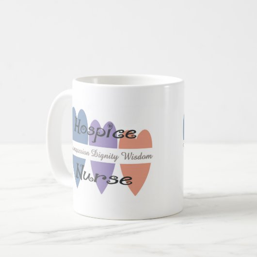 ホスピスのナースのギフト コーヒーマグカップ (正面左)