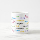 ホスピスのナースのマグ コーヒーマグカップ (中央)