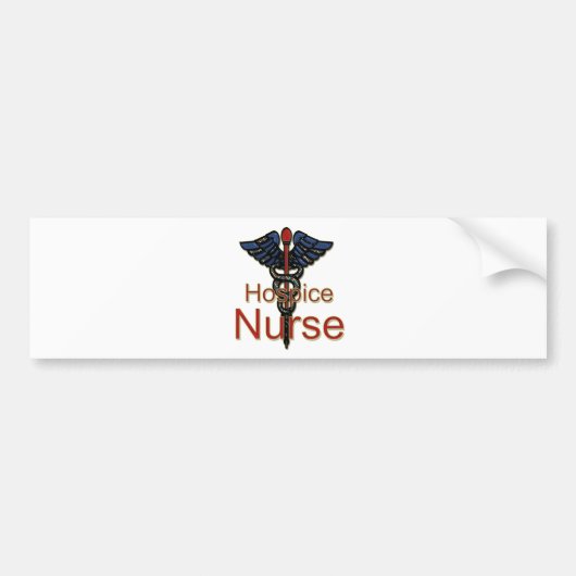 ホスピスのナース バンパーステッカー (正面)