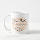 ホスピスのナース"威厳心配同情" コーヒーマグカップ (左)