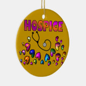 ホスピスのハートのクリスマスのオーナメント セラミックオーナメント (右)