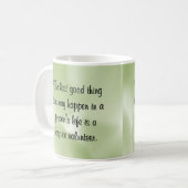 ホスピスのボランティアのよい仕事 コーヒーマグカップ (正面左)