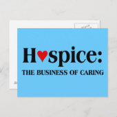 ホスピスは人のために気に働いている ポストカード (正面/裏面)