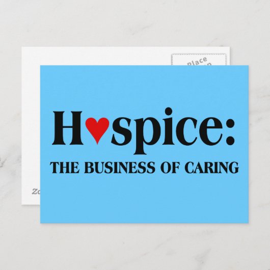 ホスピスは人のために気に働いている ポストカード (正面/裏面)