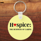 ホスピスは他人のため気にに事業を行っている キーホルダー (正面)