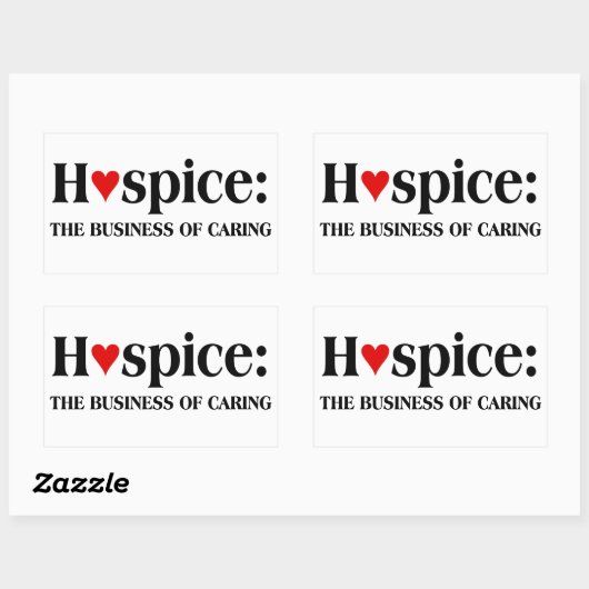 ホスピスは他人のため気にに事業を行っている 長方形シール (シート)