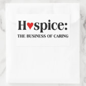 ホスピスは他人のため気にに事業を行っている 長方形シール (バッグ)