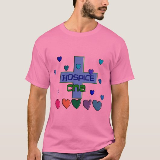 ホスピスは数々のなハートのデザインできます Tシャツ (正面)