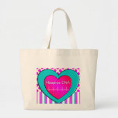 ホスピスは看護の助手のトートできます ラージトートバッグ (正面)