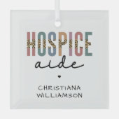 ホスピスカスタムアードホスピス看護ホスピス気に ガラスオーナメント (正面)