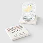 ホスピスカスタムアードホスピス看護ホスピス気に ストーンコースター (横)