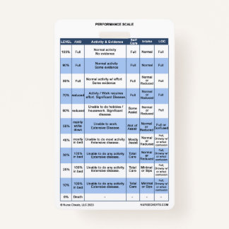 ホスピスナースのPPS / KPSバッジバディ バッジ