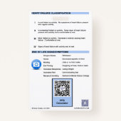 ホスピスナースのPPS / KPSバッジバディ バッジ (裏面)