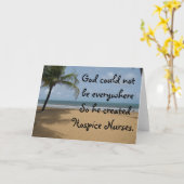 ホスピスナースクリスチャングリーティングカード カード (黄色い花)