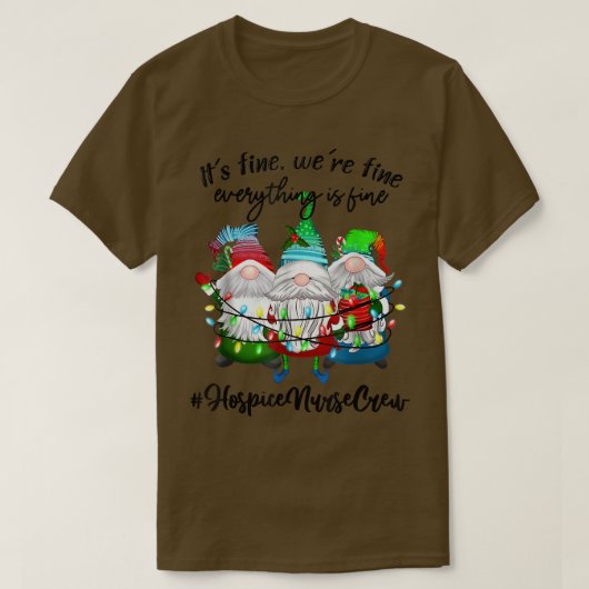 ホスピスナースクルー素晴らしズホスピスナースクリスマ Tシャツ (デザイン正面)