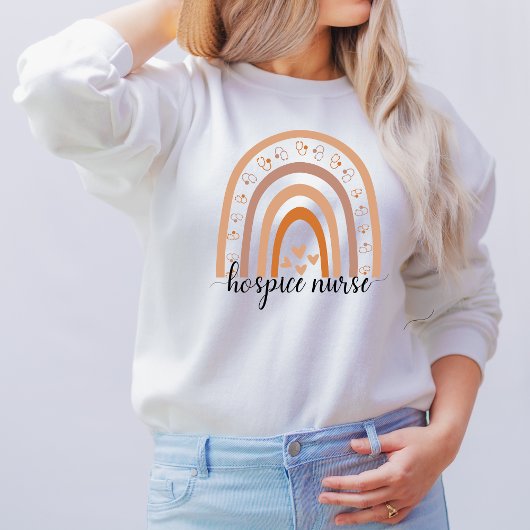 ホスピスナーススクリプトレインボー スウェットシャツ