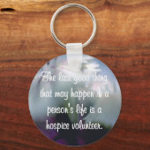 ホスピスボランティアの良い仕事 キーホルダー (正面)