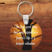 ホスピスボランティアの良い仕事 キーホルダー (正面)