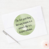 ホスピスボランティアの良い仕事 ラウンドシール (封筒)