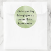 ホスピスボランティアの良い仕事 ラウンドシール (バッグ)