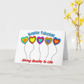 ホスピスボランティア カード (黄色い花)