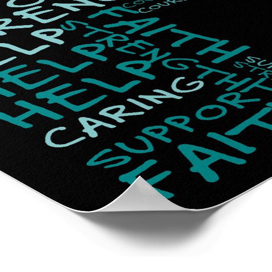 ホスピス労働者が希望の精神を具現化 ポスター (角)