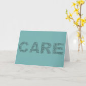 ホスピス労働者が～の精神を体現気にする カード (黄色い花)