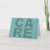 ホスピス労働者が~の精神を体現気にする カード (正面)