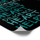 ホスピス労働者が~の精神を体現気にする ポスター (角)