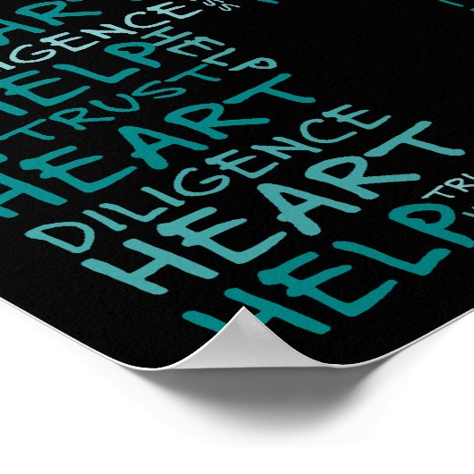 ホスピス労働者が～の精神を体現気にする ポスター (角)