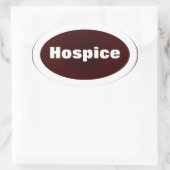 ホスピス専用 楕円形シール (バッグ)