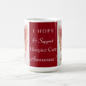 ホスピス気に認識度リボンエンジェルカスタムマググ コーヒーマグカップ (中央)