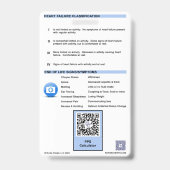 ホスピス看護師のためのPPS / KPSバッジバディ バッジ (裏面)