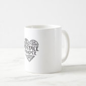 ホスピス、ホスピスナース、rn cna コーヒーマグカップ (正面右)