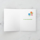 ホスピタリティカード – フラワーパワー サンキューカード (内部)