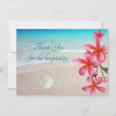 ホスピタリティサンキューカード熱帯ビーチシーン サンキューカード (正面)