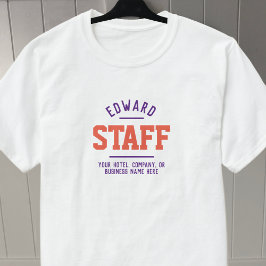 ホスピタリティスタッフTシャツ両面プリント Tシャツ