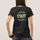 ホスピタリティスタッフTシャツ両面プリント Tシャツ (裏面)