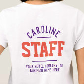 ホスピタリティスタッフTシャツ両面印刷 Tシャツ