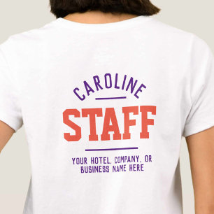 ホスピタリティスタッフTシャツ両面印刷 Tシャツ
