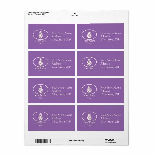 ホスピタリティ ラベル (フルシート)