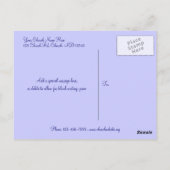 ホスピタリティ: 嬉しい照らされたCRO ""カードを来ました ポストカード (裏面)