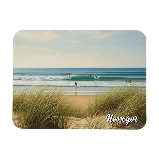 ホセガールフランスビーチサーファー マグネット (横)